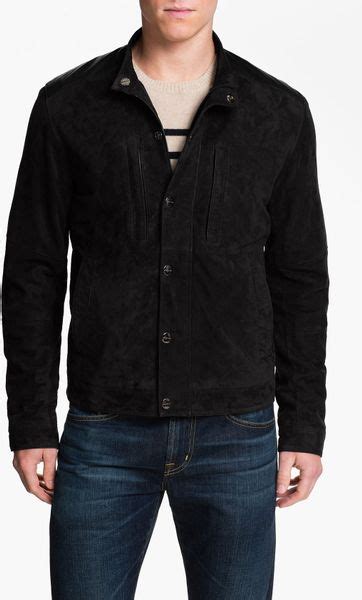 michael kors black suede jacket